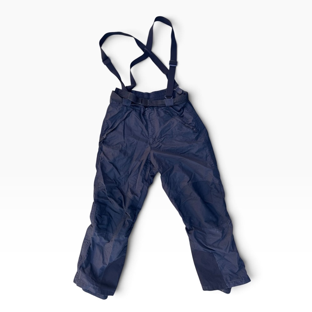 Columbia Mens BlkBlue Insulated Snow Pants Suspenders Ski Snowboard XL RN69724